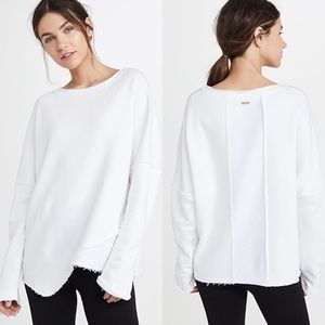 Alala Exhale Sweatshirt French Terry White Medium